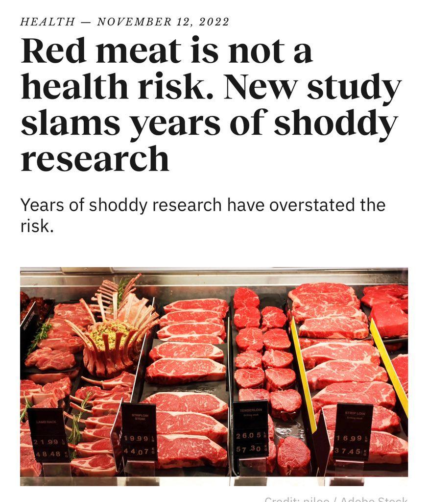 Red meat may not be as dangerous as previously advertised by our health agencies - Sanz Solutions Health and Longevity