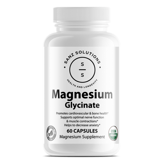Magnesium Glycinate - Sanz Solutions Health and Longevity